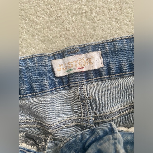 JUSTOR made in Italy jeans shorts size S - Picture 2 of 4